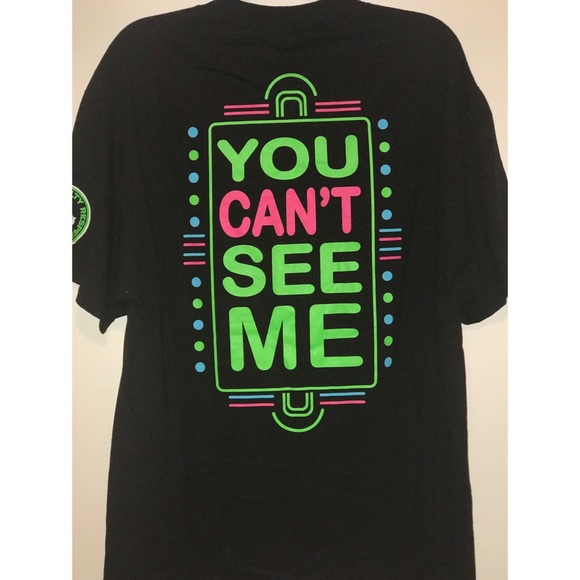 WWE John Cena Never Give Up Neon T-Shirt - Picture 3 of 5